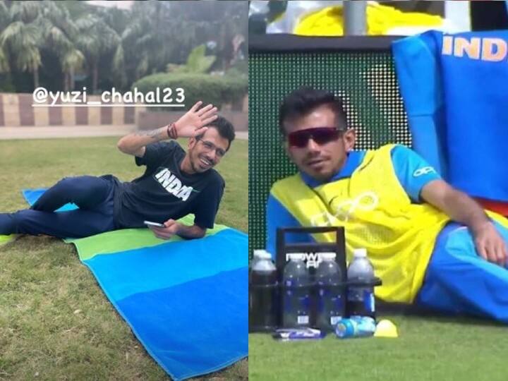 Yuzvendra Chahal recreate old meme Photo Shardul Thakur Shares pics दो साल पहले युजवेंद्र की इस फोटो पर बने थे खूब मीम, गेंदबाज ने फिर से रिक्रिएट किया सीन