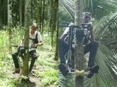 किसान ने बनाया ऊंचे पेड़ों पर चढ़ने वाला स्कूटर, कहा- गांव वाले कहते थे पागल, 40 लाख हुए खर्च