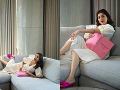 प्रेग्नेंट काजल अग्रवाल ने हाथ में बुक लिए करवाया फोटोशूट, व्हाइट ड्रेस में लगीं बला की खूबसूरत