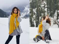 बर्फ देख बच्ची बन गईं जेनिफर विंगेट, वादियों का इस तरह उठा रही हैं लुफ्त