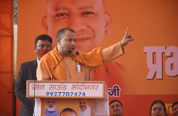 Yogi Adityanath, the BJP's Gorakhpur candidate, is the district's second Chief Ministerial candidate after Tribhuvan Narayan Singh, who lost in 1971. Adityanath is from Gorakhpur. He has been the MP for Gorakhpur Lok Sabha constituency since 1998 until he was appointed chief minister in 2017.(Source: Getty Images)