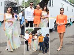 Photos: Bachchhan Paandey Stars- Akshay Kumar, Kriti Sanon, Jacqueline Fernandez, Arshad Warsi On Set Of The Kapil Sharma Show