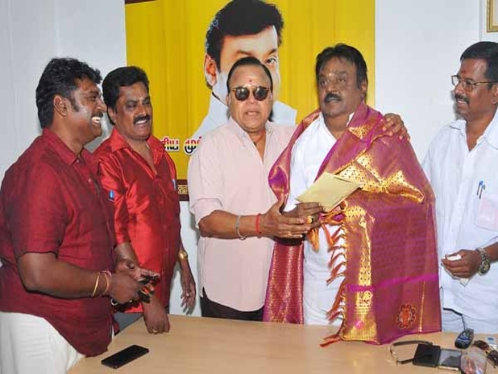 Radharavi On Vijayakanth : விஜயகாந்தை பாக்கவே என்னை விட மாட்றாங்க..! மனசே சரியல்லை..! நண்பர் ராதாரவி வேதனை