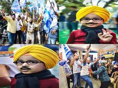 Punjab Election Result: AAP In Celebration Mode. Viral 'Little Kejriwal' Dressed As Bhagwant Mann Now — IN PICS