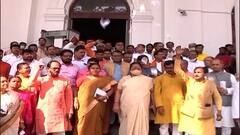 Assembly Chaos: দুই বিধায়কের সাসপেনশন ঘিরে পোর্টিকোতে বিক্ষোভ প্রদর্শন BJP-র।Bangla News