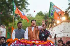 PICS | Holi Arrives Early For BJP As Workers Celebrate Party's Impressive Poll Show