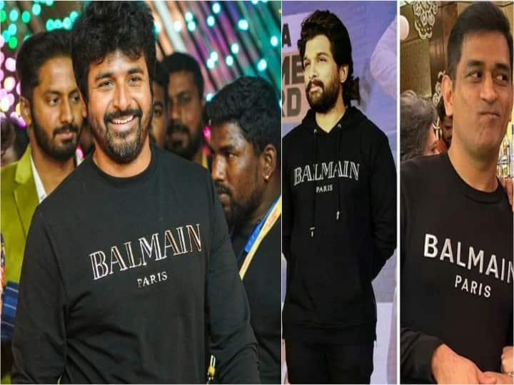celebrities wearing famous brand balmain price revealed சிவகார்த்திகேயன் T-shirt  ரூ.42,000... அப்படி என்ன ஸ்பெஷல்...?