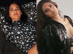 मखमली फिगर को सितारों में लपेटे नजर आईं ईशा गुप्ता, ब्लैक लैदर बूट्स पहनकर दिखाया ऐसा अंदाज