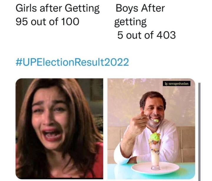 मिम्समुळे नेटकऱ्यांचे विधानसभा निवडणुकींच्या निकालावर बारीक लक्ष आहे हे दिसून येत आहे.