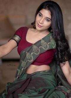Sakshi agarwal clicks: புடவையில் கலக்கும் சாக்‌ஷியின் கிளாமர் போட்டோஸ்..!
