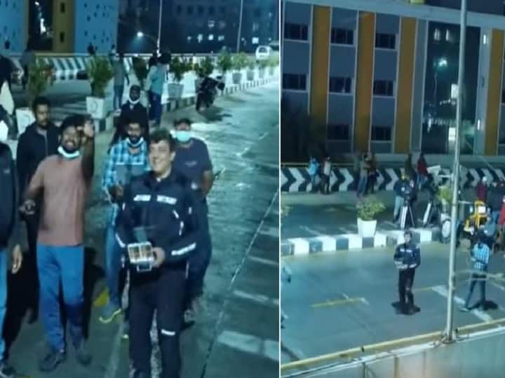 CANDID VIDEO OF AJITH OPERATING A DRONE AT VALIMAI SHOOTING SPOT VIDEO AJITH OPERATING DRONE:  மாஸ்..க்ளாஸ்.. கையில ட்ரோன்.. கெத்துக்காட்டும் அஜித்.. வைரலாகும் வலிமை ஷூட்டிங் ஸ்பாட் வீடியோ.!