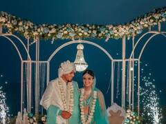 In Pics : राहुल चाहर अडकला लग्नबंधनात, गर्लफ्रेंड ईशानीसोबत केलं लग्न