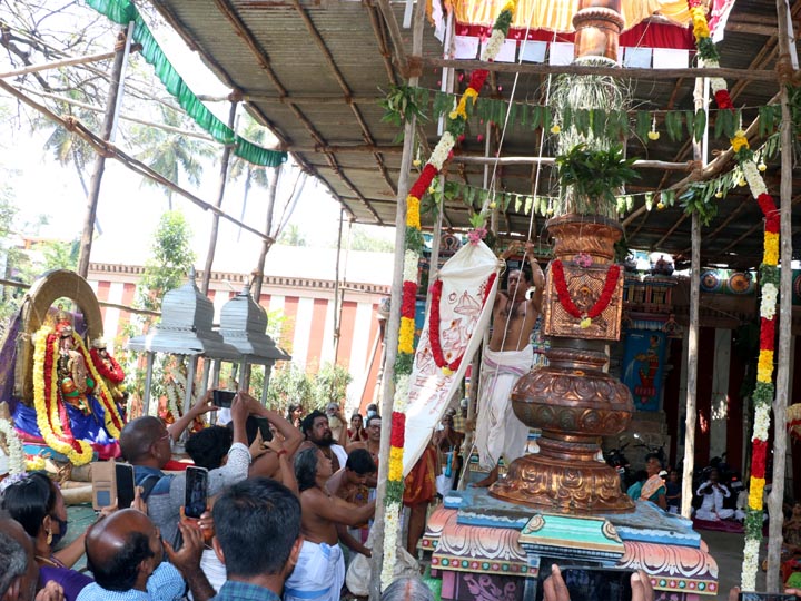 தஞ்சை மாவட்டத்தில் உள்ள சிவன் கோயில்களில் பங்குனி உத்திர விழா கொடியேற்றம்