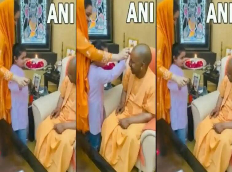 Mulayam Singh Yadav’s grand-daughter welcomes CM Yogi with ‘tilak’. Watch ਯੂਪੀ 'ਚ ਭਾਜਪਾ ਦੀ ਧਮਾਕੇਦਾਰ ਜਿੱਤ, ਮੁਲਾਇਮ ਸਿੰਘ ਯਾਦਵ ਦੀ ਪੋਤੀ ਨੇ ਜਿੱਤ ਮਗਰੋਂ ਕੀਤਾ ਸੀਐਮ ਯੋਗੀ ਦਾ 'ਤਿਲਕ', ਵੇਖੋ ਵੀਡੀਓ