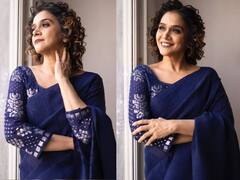 In Pics : चांद तू नभातला...मंजिरी ओकच्या नव्या फोटोशूटवर खिळल्या साऱ्यांच्या नजरा!