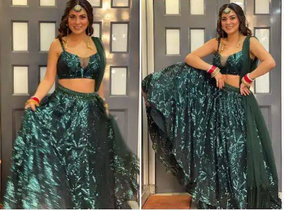 ਗ੍ਰੀਨ ਲਹਿੰਗੇ 'ਚ Shraddha Arya ਨੇ ਦਿਖਾਇਆ ਹੁਸਨ ਦਾ ਜਲਬਾ