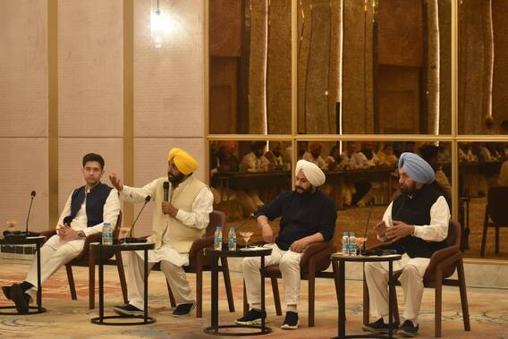 ਆਪ ਵਿਧਾਇਕਾਂ ਦੀ ਮੀਟਿੰਗ ਲਈ ਮੋਹਾਲੀ ਪਹੁੰਚੇ ਭਗਵੰਤ ਮਾਨ