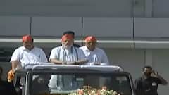 PM Modi in Gujarat: PM Modi holds MEGA roadshow in Ahmedabad after BIG win in 4 states | ABP News