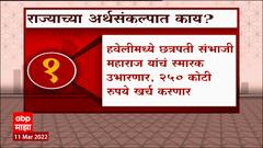Maharashtra State Budget 2022 : महाराष्ट्राच्या २०२२ अर्थसंकल्पात काय आहे? ABP Majha