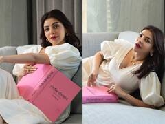 काजल अग्रवाल ने ब्लैक ड्रेस में कराया फोटोशूट, ग्लैमरस अंदाज में बेबी बंप फ्लॉन्ट करती आईं नजर