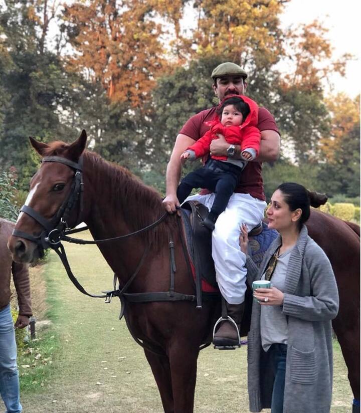 बेटे तैमूर के साथ अच्छा खासा वक्त बिताने के लिए सैफ अली खान कई बार अपने पैलेस में हॉर्स राइडिंग करते नजर आ चुके हैं.
