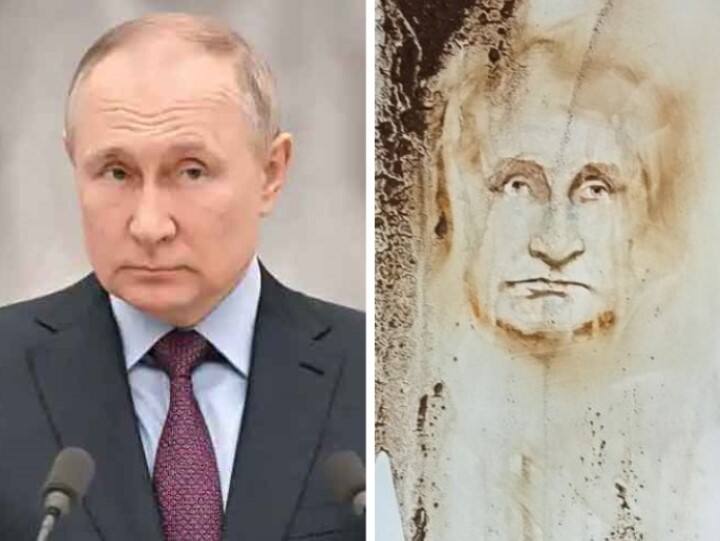 UK artist paints Putin portrait with dog poop to raise money for Ukraine victims Putin Dog Poop Portrait: ఛీ, యాక్ - కుక్క మలంతో పుతిన్ చిత్రం, ఆ మంచి పని కోసమే ఈ పాడుపని!