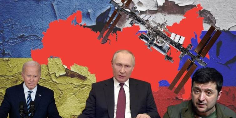 Russia Ukraine Conflict: Russia now warns sanction may cause international space station to crash Russia Ukraine Conflict: ৫০০ টনের স্পেস স্টেশন আছড়ে পড়বে পৃথিবীতে! নিষেধাজ্ঞার মুখে পড়ে  মহাকাশে যুদ্ধ টেনে নিয়ে গেল রাশিয়া