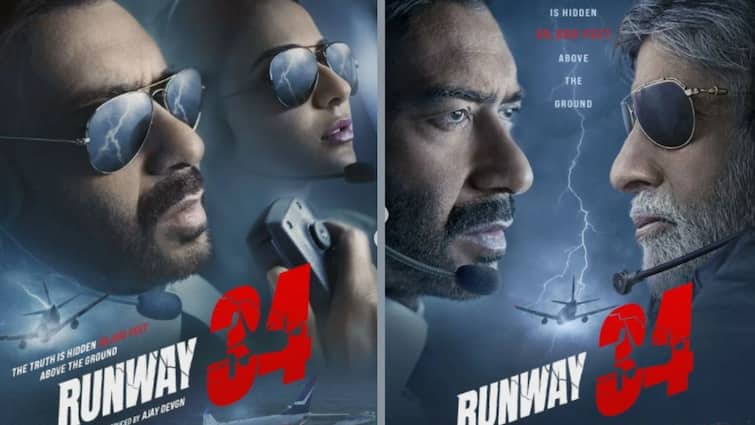 Runway 34: Ajay Devgn unveils motions posters of Rakul Preet Singh, Amitabh Bachchan from the thriller, know in details Runway 34: 'রানওয়ে ৩৪' ছবির মোশন পোস্টার মুক্তি পেল, অজয়-অমিতাভের লুকে চমক