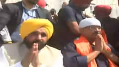 Yogi Adityanath reaches Delhi; Mann-Kejriwal all set for roadshow in Punjab | ABP News