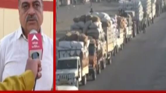 રાજકોટઃ ગોંડલ માર્કેટિંગ યાર્ડમાં ધાણાની પુષ્કળ આવક, વાહનોની લાગી લાંબી કતાર