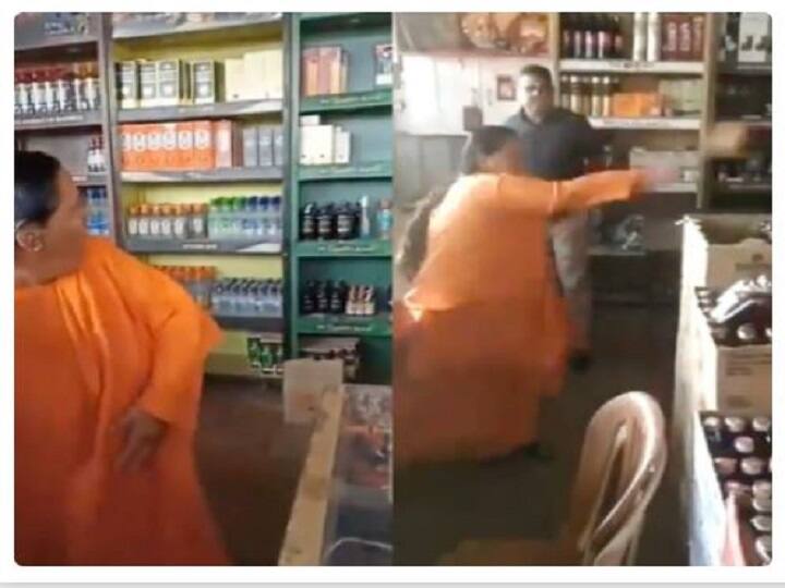 Madhya pradesh Former Chief Minister uma bharathi attack liquor shop in bhopal Watch Video: மதுபான கடைக்குள் புகுந்து கல்லை விட்டெறிந்த, பா.ஜ.க முன்னாள் அமைச்சர் உமாபாரதி..
