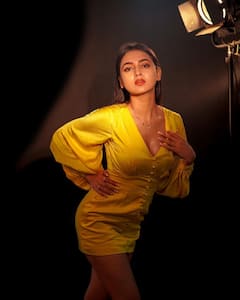 Tejasswi Prakash Shows Her Enviable Side In  A Bright Yellow Dress - SEE PICS