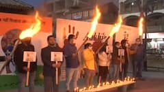 J&K: Youth takes out candle march in Srinagar against Sarpanch killings, Terrorism | ABP News