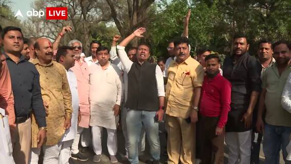 CWC की बैठक से पहले कार्यकर्ताओं ने कांग्रेस दफ्तर के बाहर लगाए नारे | Election 2022 Results