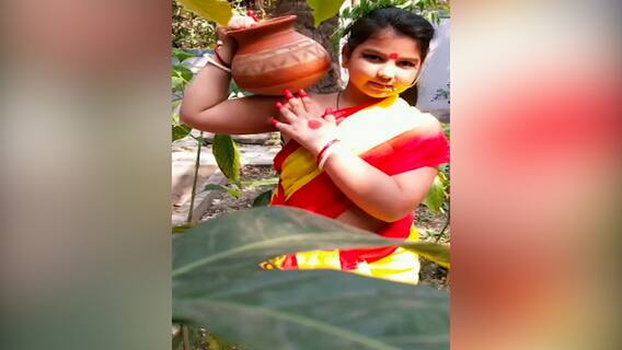 ABP Exclusive: রাধার বেশে মহম্মদ শামির কন্যা আইরা, পা মেলাল 'কলঙ্কিনী রাধা'র সুরে