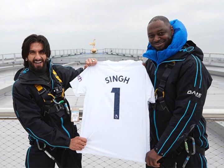 Ranveer Singh Flaunts 'Number 1' Jersey He Got From Football Legend Ledley King