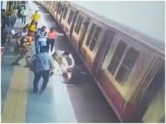 Watch: चलती ट्रेन से उतरने के चक्कर में आफत में आई शख्स की जान, RPF जवान ने इस तरह बचाई ज़िंदगी