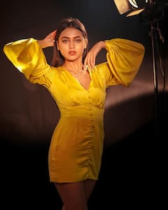 Tejasswi Prakash Shows Her Enviable Side In  A Bright Yellow Dress - SEE PICS
