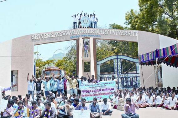 Tirupati SV University Veterinary Doctors Protest: సమస్యల పరిష్కారం కోసం ఆందోళన బాట | ABP Desam