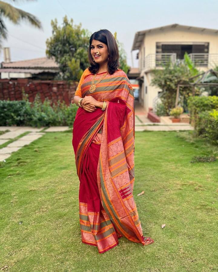 धनश्रीने नुकतेच फोटोशूट केलं असून त्याचे फोटो सोशल मीडियावर शेअर केले आहेत. (Photo: kadgaonkar_dhanashri/ig)