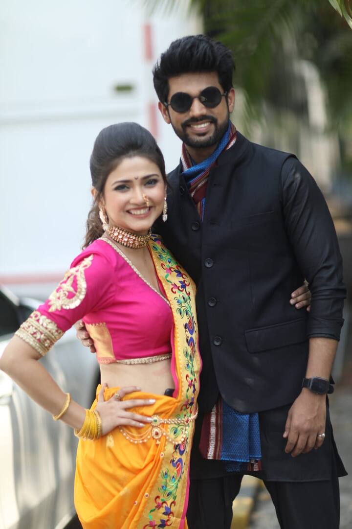 'ठिपक्यांची रांगोळी'तील क्युट कपल अपूर्वा आणि शशांक