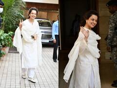 पलट मेरी जान: होली से पहले सफेद लिबास और सादगी भरे अंदाज में दिखीं कंगना रनौत, तस्वीरें देख फैंस बोले- हमें भी अपना कैदी बना लो