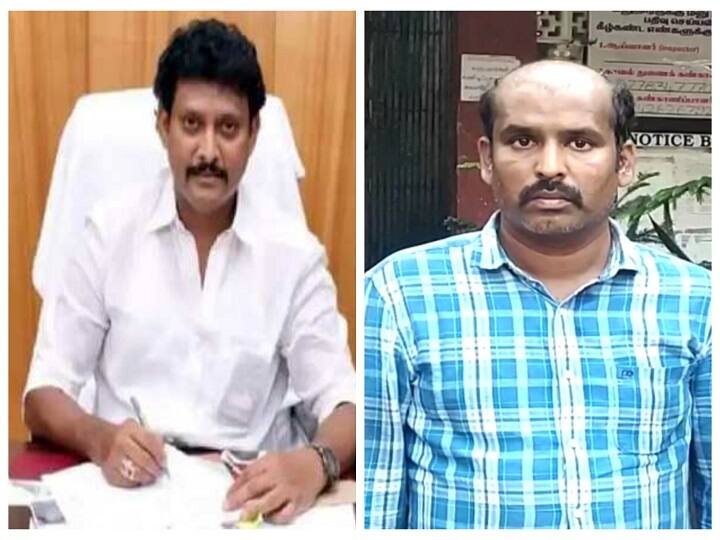 Mayiladuthurai: 8.5 lakh scam against school education minister Anbil Mahesh - Murugan jailed by police அமைச்சர் அன்பில் மகேஷ்  பேரை சொல்லி 8.5 லட்சம் மோசடி -  முருகன் சிக்கியது எப்படி? தட்டித்தூக்கிய காவல்துறை..