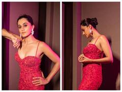 Taapsee Pannu: రెడ్ ఫ్రాక్-హాట్ గెటప్, తాప్సీ ఫోటోలు చూశారా?