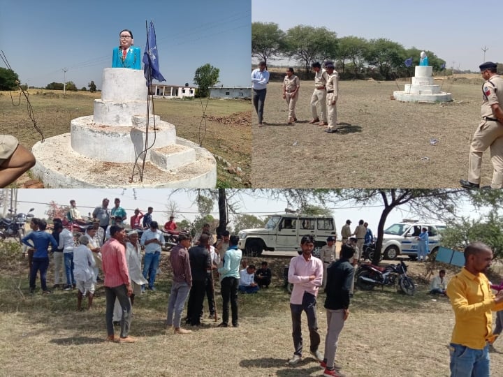 MP statue of Baba Saheb Dr Bhimrao Ambedkar broken by goons in Sehore FIR registered ANN MP News: सीहोर में बाबा साहेब अंबेडकर की प्रतिमा क्षतिग्रस्त, विरोध के बाद दर्ज हुई FIR