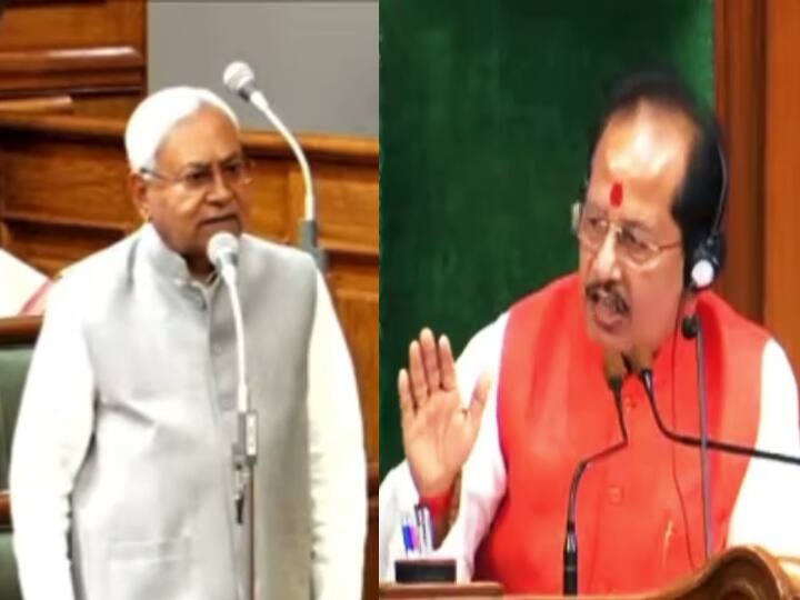 CM Nitish Vs Speaker Vijay Kumar Sinha: Ruckus in Bihar Assembly over incident during Saraswati Puja in Lakhisarai, know details ann सीएम नीतीश Vs स्पीकर सिन्हा: आखिर वो मामला क्या है जिसपर दोनों नेता सदन में  उलझ गए? सूबे की राजनीति में तूफान बरपा है