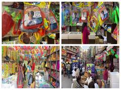 Holi 2022: इंदौर के बाजरों में बिक रही हैं कांग्रेस नेता प्रियंका गांधी की तस्वीरों वाली पिचकारियां, देखें तस्वीरें