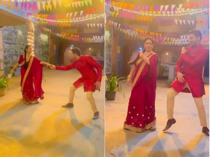 anupamaa and anuj kapadia aka rupali ganguly gaurav khanna dances on holi song watch video अनुपमा और अनुज पर चढ़ा होली का रंग, दोनों को साथ डांस करता देख फैंस बोले- हमारा दिन बन गया