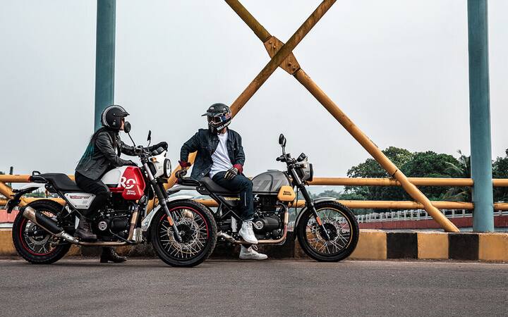 Royal Enfield ने ही बाईक एकूण सात रंगांमध्ये सादर केली आहे. यात व्हाईट फ्लेम, सिल्व्हर स्पिरिट, ब्लेझिंग ब्लॅक, स्कायलाइन ब्लू, ग्रेफाइट रेड, ग्रेफाइट ब्लू आणि ग्रेफाइट यलो रंगाचा समावेश आहेत.