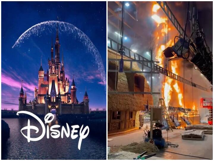 Disney's 'Snow White' Set Catches Fire At Pinewood Studios In UK Disney's 'Snow White' Set Catches Fire At Pinewood Studios In UK